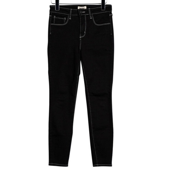 L'Agence Mid-Rise Skinny Leg Jeans Black Sz. XS / 25 - Picture 14 of 14